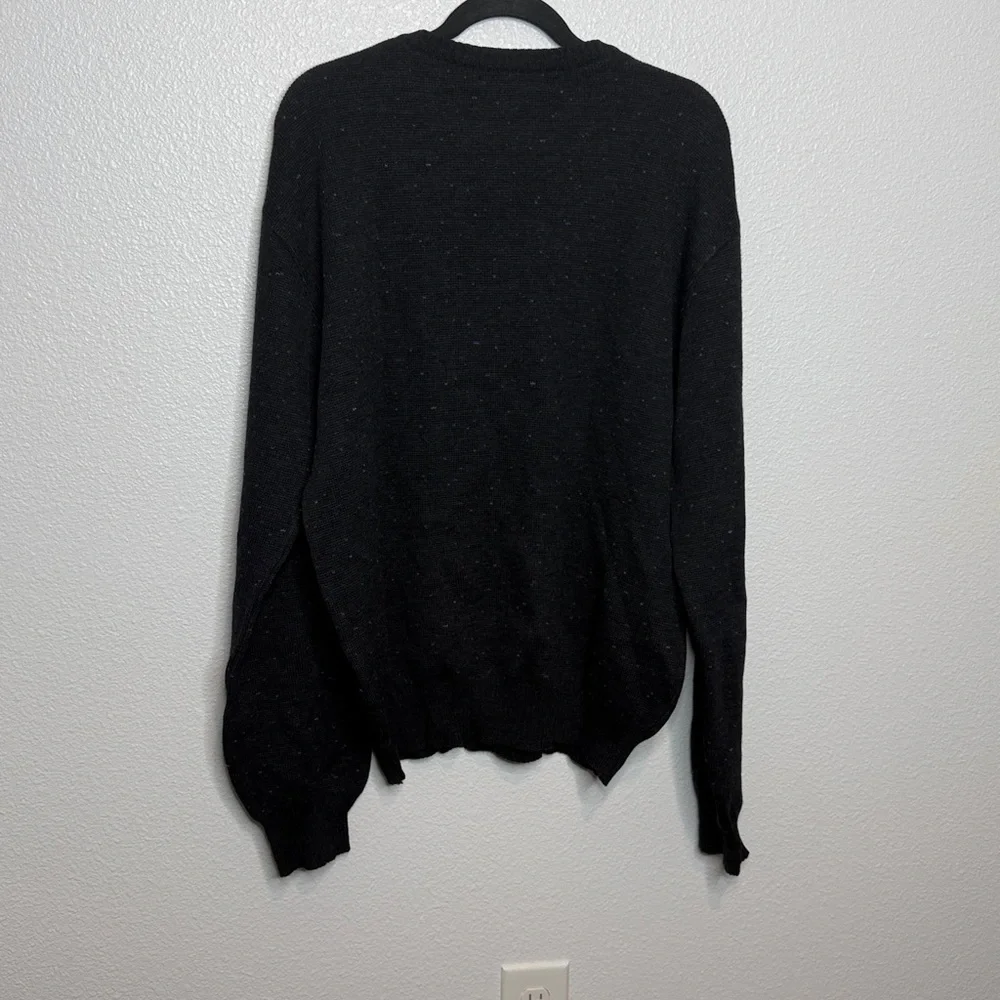 Mark Shale Men's Wool Crewneck Sweater VTG True Navy Black 24”P2P